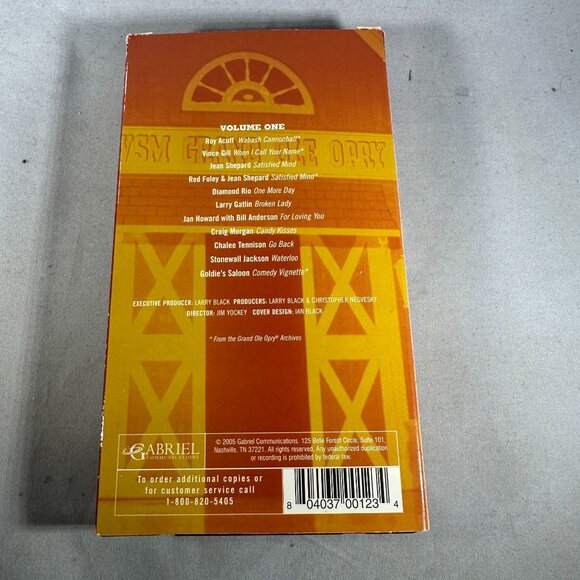 Countrys Family Reunion At The Opry Volume One VHS 2005 Roy Acuff Vince Gill - Picture 2 of 3